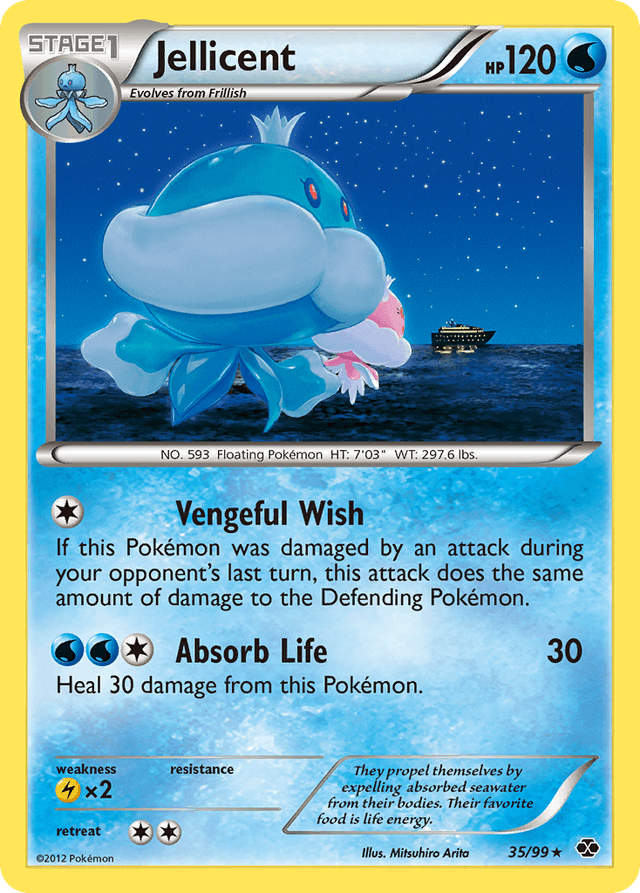 Carta Jellicent 35/99 do set Next Destinies — Pokémon TCG | Bynx