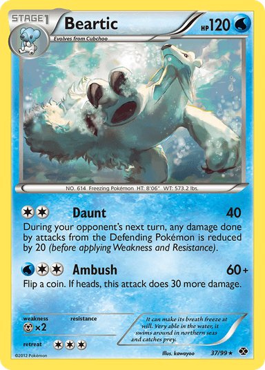Carta Beartic 37/99 do set Next Destinies — Pokémon TCG | Bynx