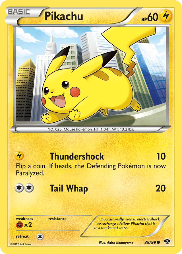 Carta Pikachu 39/99 do set Next Destinies — Pokémon TCG | Bynx