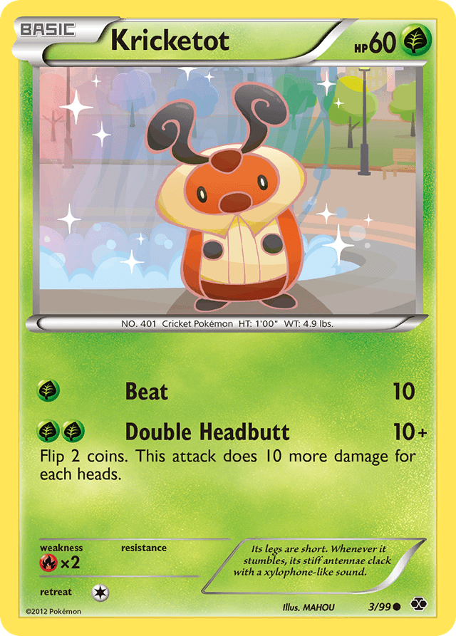 Carta Kricketot 3/99 do set Next Destinies — Pokémon TCG | Bynx