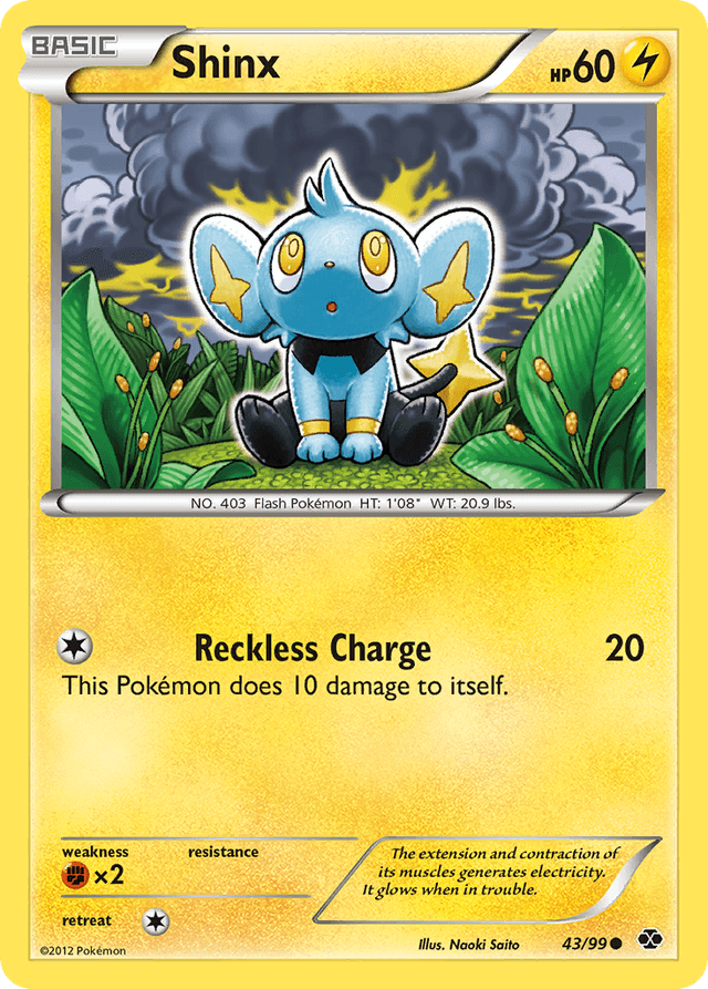 Carta Shinx 43/99 do set Next Destinies — Pokémon TCG | Bynx