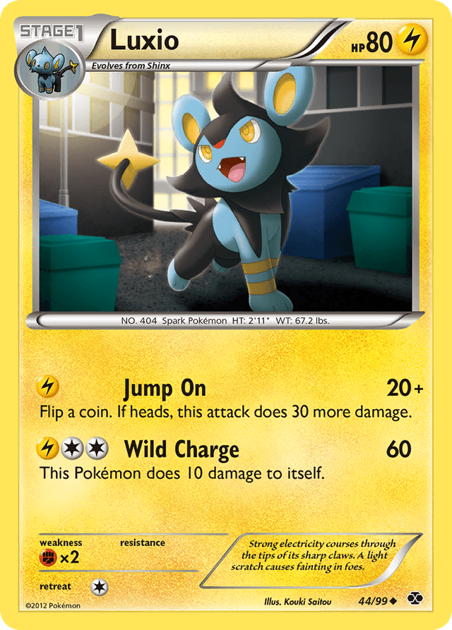 Carta Luxio 44/99 do set Next Destinies — Pokémon TCG | Bynx