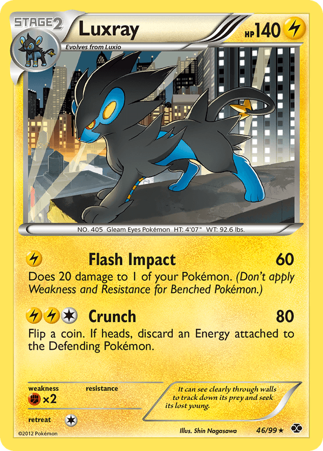 Carta Luxray 46/99 do set Next Destinies — Pokémon TCG | Bynx