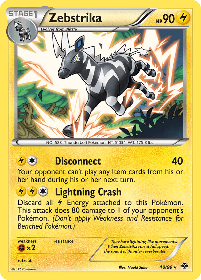 Carta Zebstrika 48/99 do set Next Destinies — Pokémon TCG | Bynx