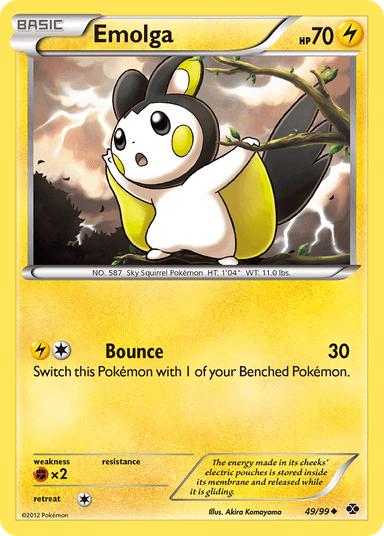 Carta Emolga 49/99 do set Next Destinies — Pokémon TCG | Bynx
