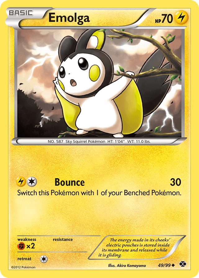 Carta Emolga 49/99 do set Next Destinies — Pokémon TCG | Bynx