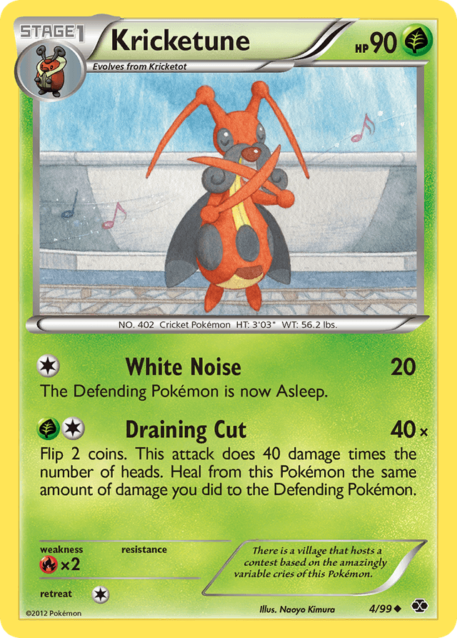 Carta Kricketune 4/99 do set Next Destinies — Pokémon TCG | Bynx