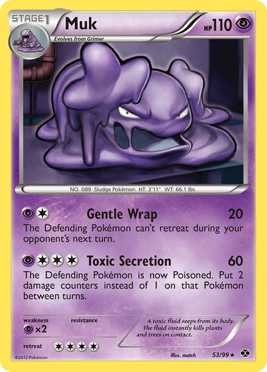 Carta Muk 53/99 do set Next Destinies — Pokémon TCG | Bynx