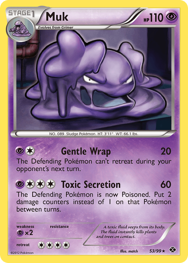Carta Muk 53/99 do set Next Destinies — Pokémon TCG | Bynx
