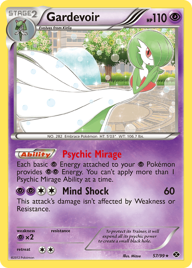 Carta Gardevoir 57/99 do set Next Destinies — Pokémon TCG | Bynx