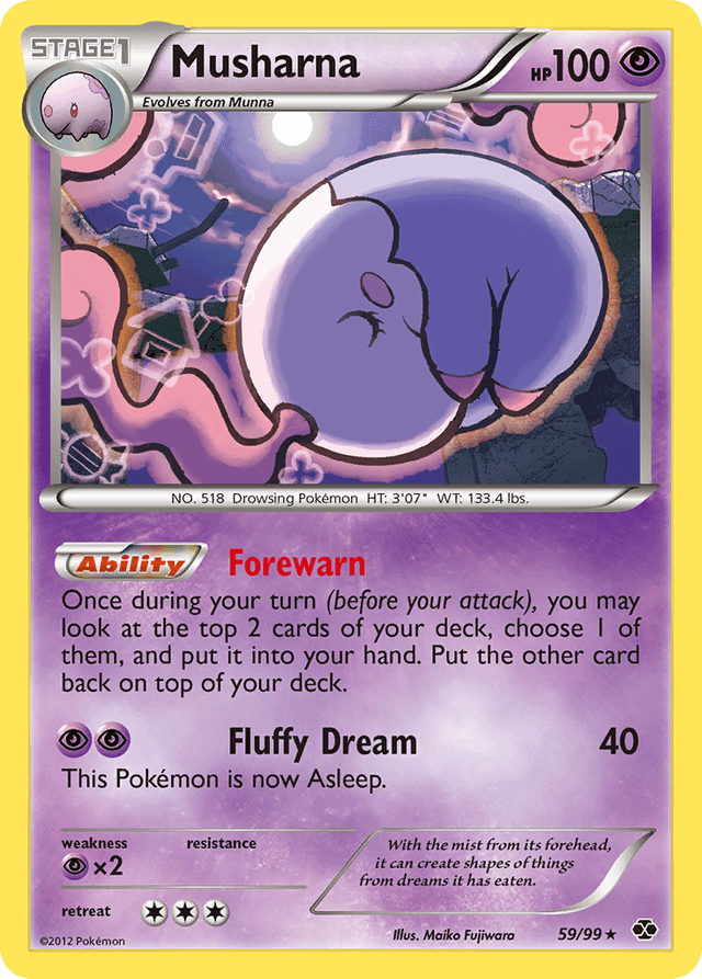Carta Musharna 59/99 do set Next Destinies — Pokémon TCG | Bynx