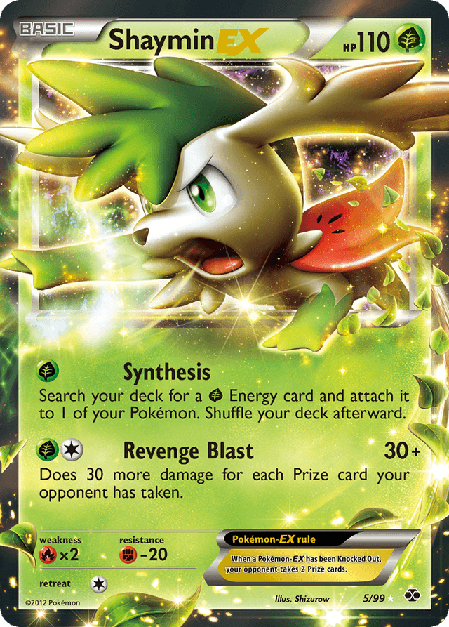Carta Shaymin-EX 5/99 do set Next Destinies — Pokémon TCG | Bynx