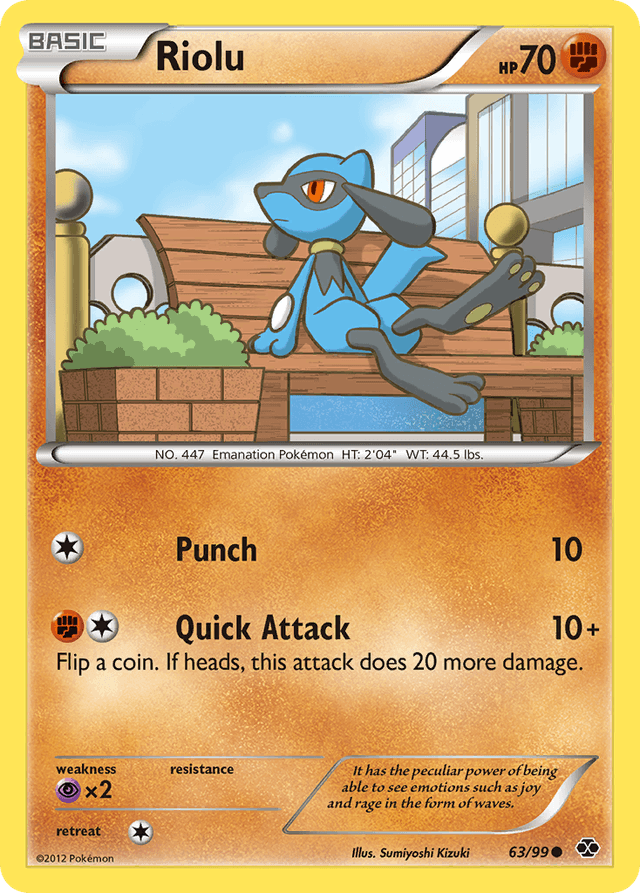 Carta Riolu 63/99 do set Next Destinies — Pokémon TCG | Bynx