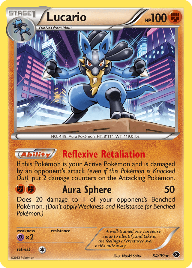 Carta Lucario 64/99 do set Next Destinies — Pokémon TCG | Bynx