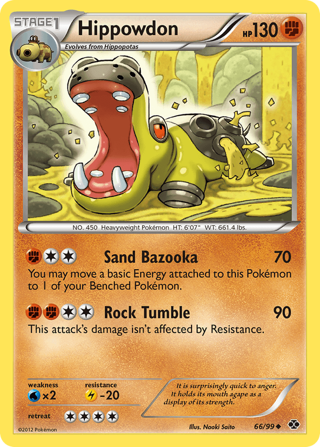Carta Hippowdon 66/99 do set Next Destinies — Pokémon TCG | Bynx