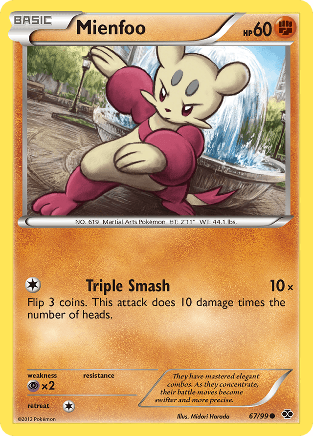 Carta Mienfoo 67/99 do set Next Destinies — Pokémon TCG | Bynx
