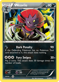 Weavile 70/99 — Próximos Destinos