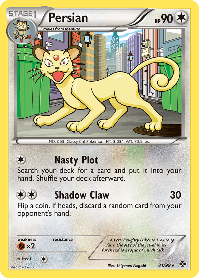 Carta Persian 81/99 do set Next Destinies — Pokémon TCG | Bynx