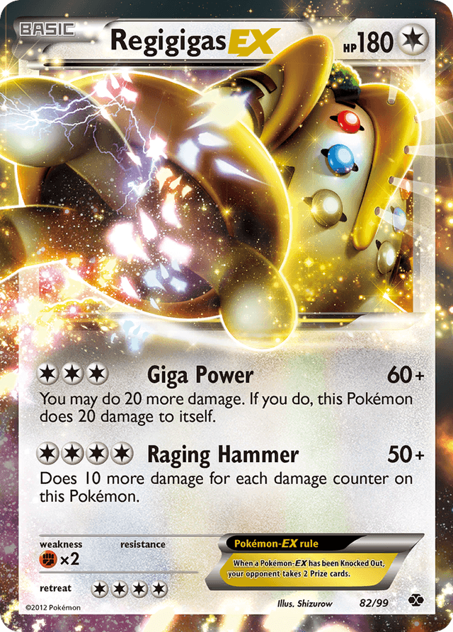 Carta Regigigas-EX 82/99 do set Next Destinies — Pokémon TCG | Bynx