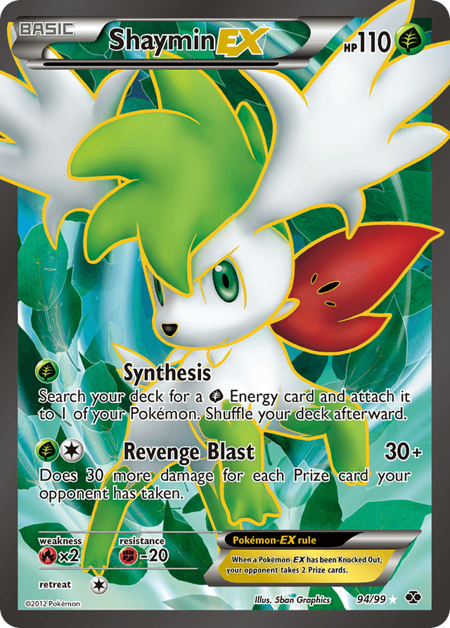 Carta Shaymin-EX 94/99 do set Next Destinies — Pokémon TCG | Bynx
