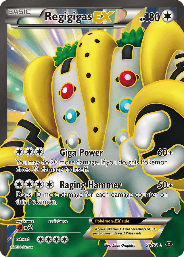 Carta Regigigas-EX 99/99 do set Next Destinies — Pokémon TCG | Bynx