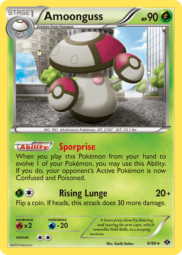Carta Amoonguss 9/99 do set Next Destinies — Pokémon TCG | Bynx