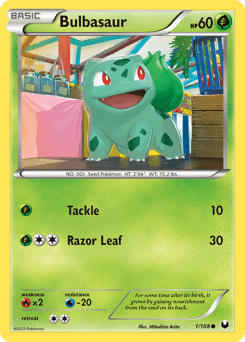 Bulbasaur 1/108 — Exploradores da Escuridão