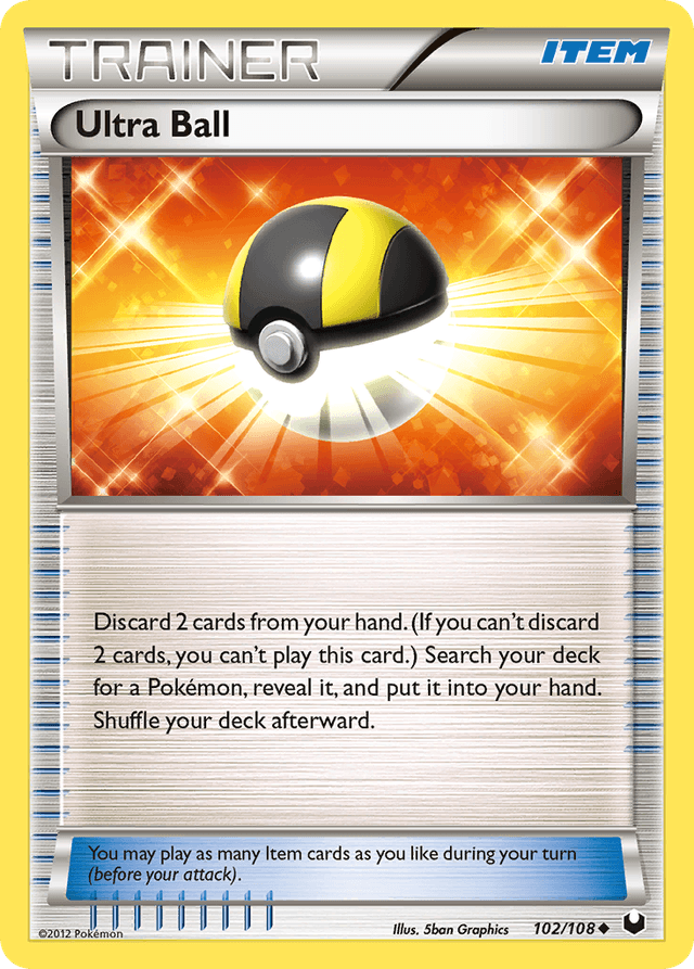 Carta Ultra Ball 102/108 do set Dark Explorers — Pokémon TCG | Bynx