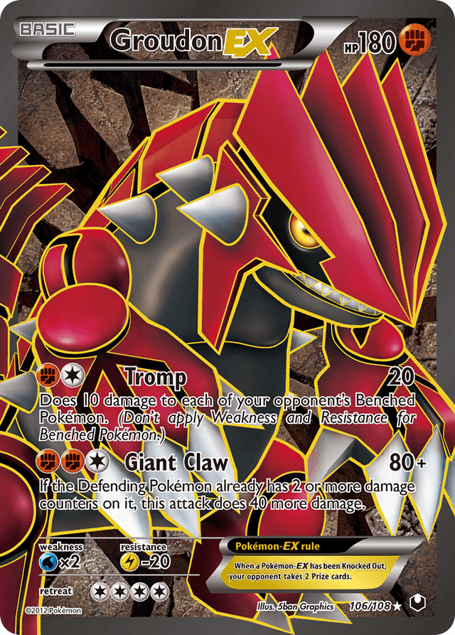 Carta Groudon-EX 106/108 do set Dark Explorers — Pokémon TCG | Bynx