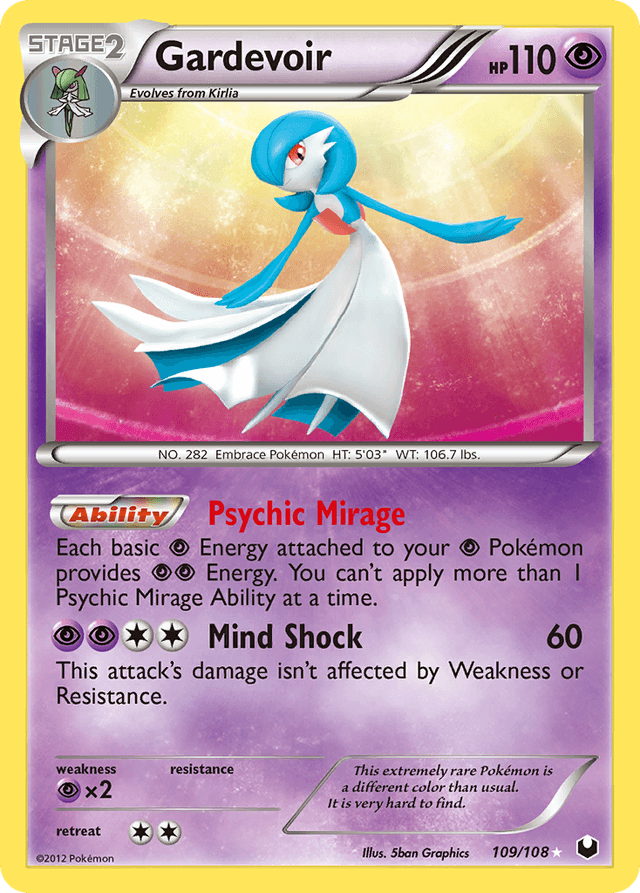 Carta Gardevoir 109/108 do set Dark Explorers — Pokémon TCG | Bynx