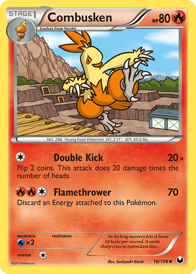 Carta Combusken 16/108 do set Dark Explorers — Pokémon TCG | Bynx