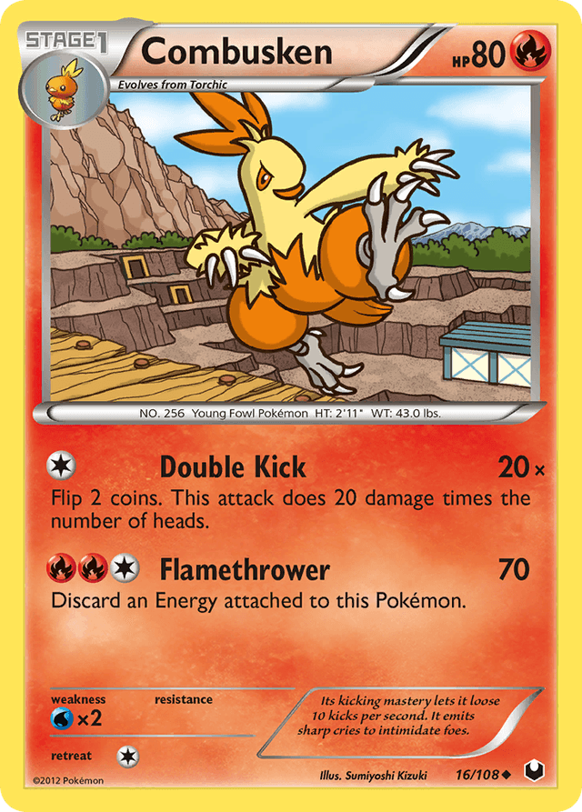 Carta Combusken 16/108 do set Dark Explorers — Pokémon TCG | Bynx