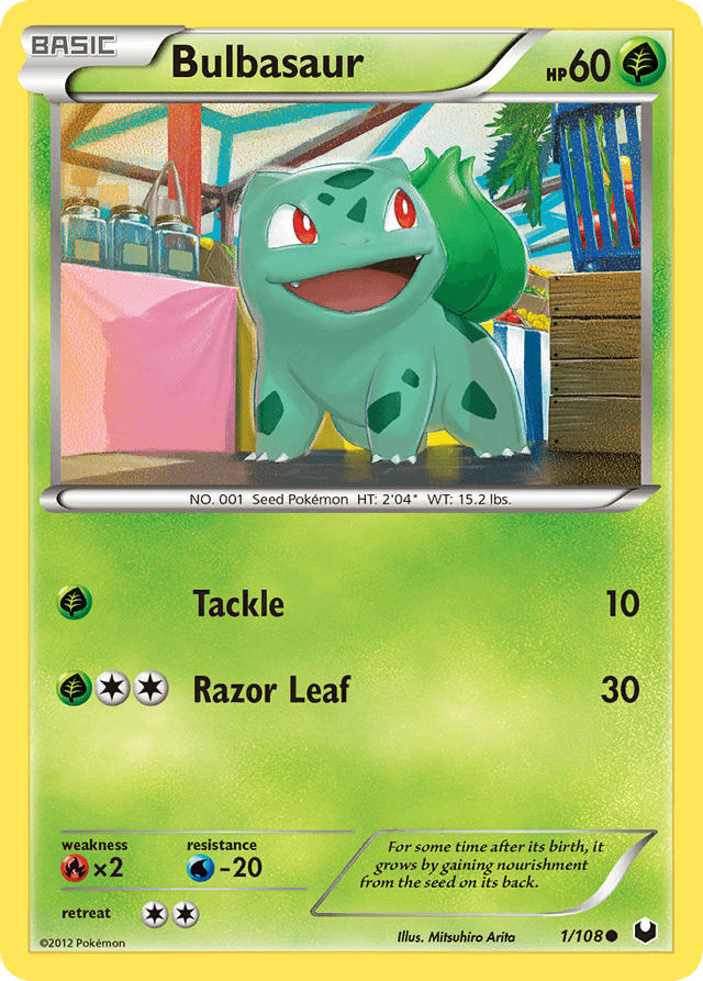 Carta Bulbasaur 1/108 do set Dark Explorers — Pokémon TCG | Bynx