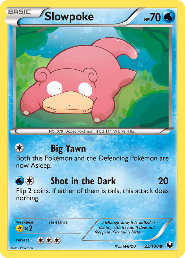 Carta Slowpoke 23/108 do set Dark Explorers — Pokémon TCG | Bynx