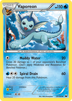 Vaporeon 25 — Dark Explorers