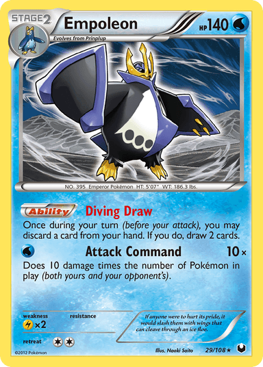 Carta Empoleon 29/108 do set Dark Explorers — Pokémon TCG | Bynx