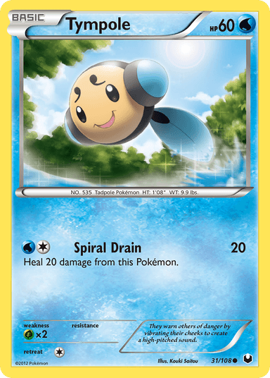Carta Tympole 31/108 do set Dark Explorers — Pokémon TCG | Bynx