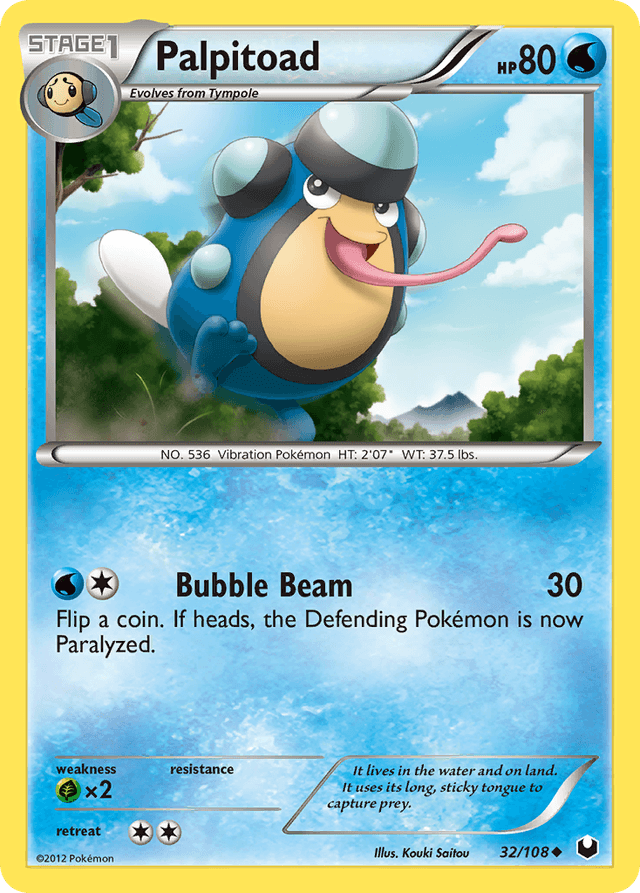 Carta Palpitoad 32/108 do set Dark Explorers — Pokémon TCG | Bynx
