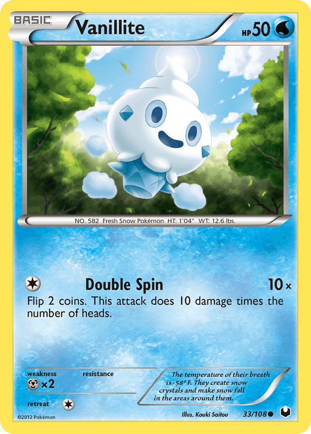 Carta Vanillite 33/108 do set Dark Explorers — Pokémon TCG | Bynx