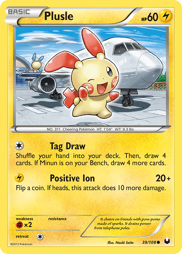 Carta Plusle 39/108 do set Dark Explorers — Pokémon TCG | Bynx