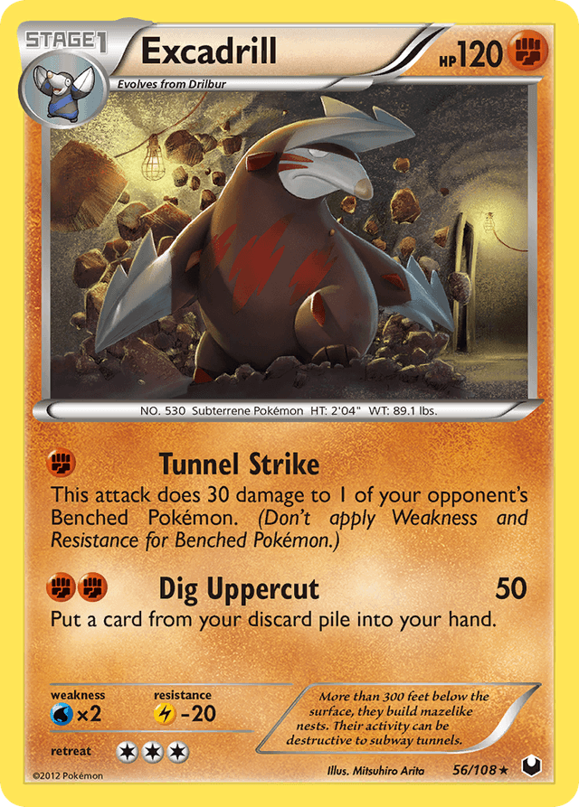 Carta Excadrill 56/108 do set Dark Explorers — Pokémon TCG | Bynx
