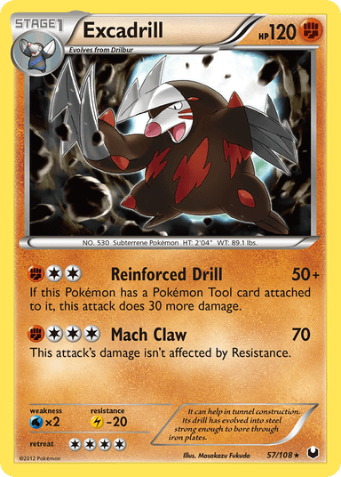 Carta Excadrill 57/108 do set Dark Explorers — Pokémon TCG | Bynx