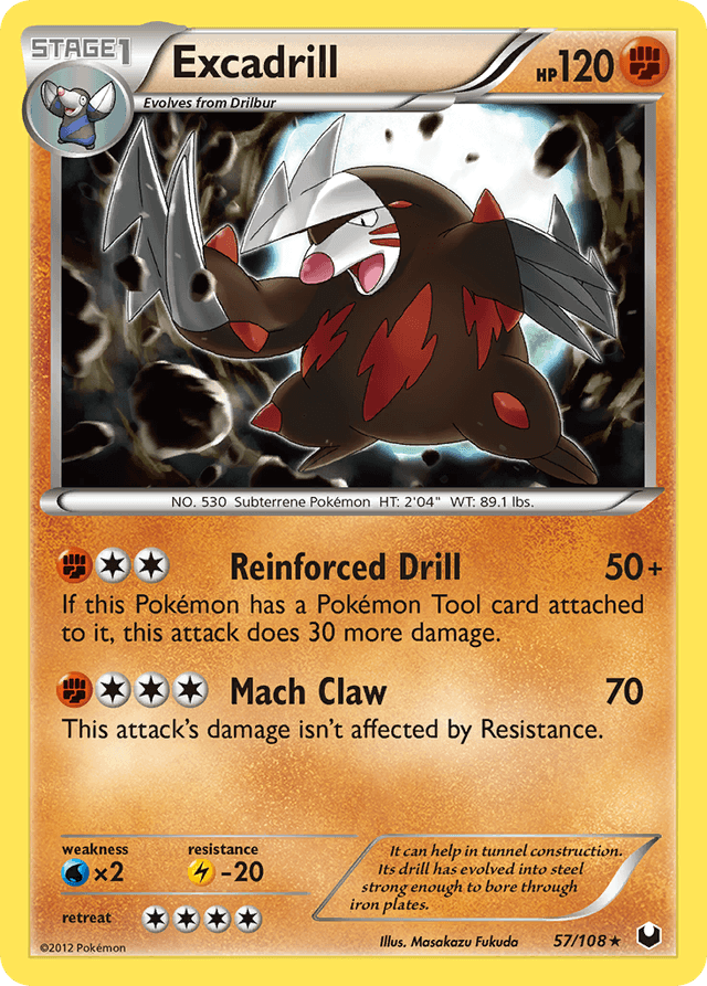 Carta Excadrill 57/108 do set Dark Explorers — Pokémon TCG | Bynx