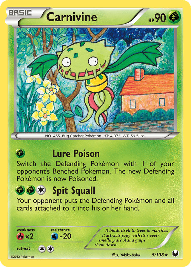 Carta Carnivine 5/108 do set Dark Explorers — Pokémon TCG | Bynx