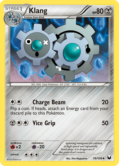 Carta Klang 76/108 do set Dark Explorers — Pokémon TCG | Bynx
