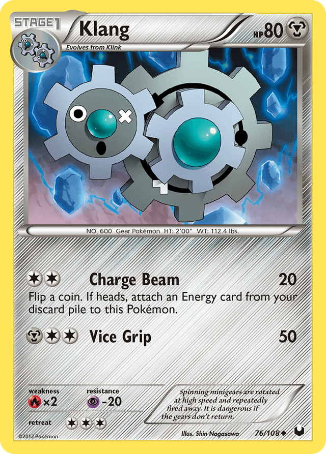 Carta Klang 76/108 do set Dark Explorers — Pokémon TCG | Bynx