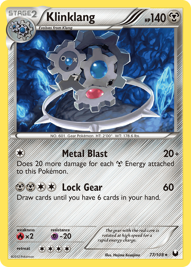 Carta Klinklang 77/108 do set Dark Explorers — Pokémon TCG | Bynx