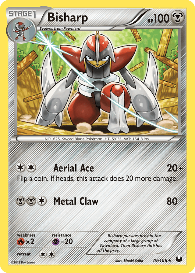 Carta Bisharp 79/108 do set Dark Explorers — Pokémon TCG | Bynx