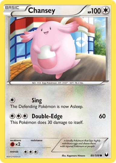 Carta Chansey 80/108 do set Dark Explorers — Pokémon TCG | Bynx