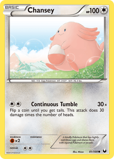 Carta Chansey 81/108 do set Dark Explorers — Pokémon TCG | Bynx